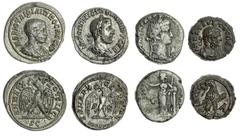 Ancient Roman Provincial, Tetradrachms (4), (I) Philip I, 244-249AD, BI Tetradrachm, Laureate and draped bust right, rev eagle facing, with outstretched wings, head left, laurel wreath in mouth, 14.91