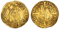 WORLD GOLD COINS Germany, Archbishops of Cologne, Hermann IV of Hesse (1480-1508), Goldgulden or Florin d'Or, 1480, Bonn, h' MAI' ELCTI - ECCLE' COLON', St. Peter wreathed and draped standing facing, 