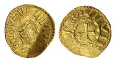 ENGLISH HAMMERED COINS Anglo-Frisian, temp. Louis the Pious (c. 814-840), AV Solidus, c. 816-818, Scandinavian Settler Mint in Southern England [?], PIVVDOV^IIMVS (this legend based on the prototype: 