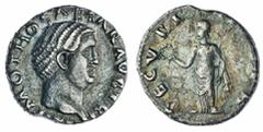 Ancients - Roman Silver Roman Empire, Otho, (AD69) AR Denarius, IMP M OTHO CAESAR AVG TR P Bare head right, rev. SECVRITAS P R Securitas standing left, holding wreath and sceptre, 3.21g, (RIC, 8; Cohe