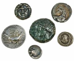 Ancients - Greek Silver A Greek Selection, from Ionia to Italy (6): i) Ionia, Miletos c. 525-494 BC, AR 1/12 Stater, forepart of lion left, rev. stellate pattern in incuse square, 1.24g (SNG Aulock-20