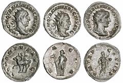 Other Properties: The Roman Empire Roman Empire, A 'Crisis' Selection (3): i) Gordian III (AD 239-244), AR Antoninianius AD 241, IMP GORIANVS PIVS FEL AVG, radiate, draped and cuirassed bust right, re