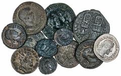 Ancients - Roman Bronze A Selection of Roman and Byzantine Billion, Bronze and Silver (12): i) Augustus AE Quadrans, C. Rubellius Blandus, moneyer, Rome, 4 BC, C RVBELLIVS BLANDVS, around S C, rev. II