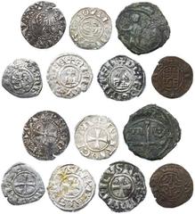 World Coins Crusader States (7) | Kingdom of Cyprus, Henri II, First Reign (1285-1306), Denier, lion rampant, rev. cross with pellets in angles, 0.53g, (Metcalf, 727-728; Schlumberger, VI, 23) good fi