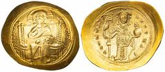 Byzantine Empire Byzantine Empire, Constantine X Ducas (1059-1067), EL Histamenon Nomisma, Constantinople, +IhS XIS REX REGNANTInm, Christ Pantokrator enthoned facing, raising right hand in benedictio
