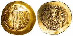 Byzantine Empire Byzantine Empire, Michael VII Ducas (1071-78), AV Histamenon, 4.26g, Constantinople, nimbate bust of Christ facing, rev. half-length bust of emperor facing, wearing crown and military