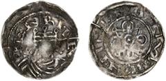 Henry I 'Beauclerc' (1100-1135), 'Quatrefoil with Piles' Penny, c. 1111, Winchester, Aginulf, + hENRI • REX, hE ligate, commencing at 7 o'clock, crowned and draped bust facing, rev. + AINVLF ON•PINCE: