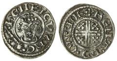 THE ISLADULCIE COLLECTION OF MEDIEVAL SILVER COINS John 'Lacklands' (1199-1216), 'Short Cross' Penny, 1204-1205, Class 5a2, Norwich, Reinald, + hENRICVS RE | X, crowned bust facing, holding trefoil-ti