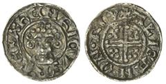 THE ISLADULCIE COLLECTION OF MEDIEVAL SILVER COINS John 'Lacklands' (1199-1216), 'Short Cross' Penny, 1205-1207, Class 5b2, Rochester, Alisandre, + hENRICVS R | EX, bust facing crowned with sceptre, r
