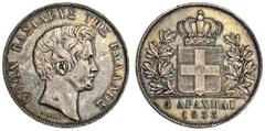 World Coins (x) Greece, Otho (1832-62), 5-Drachmai, 1833, head right, crowned shield, within wreath, value and date in exergue (Dav.115; Divo 10a; KM.20), toned, some marks on obverse, extremely fine.