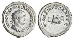 Ancient Coins Balbinus (AD 238), AR Antoninianus, radiate, draped and cuirassed bust right, rev. FIDES MVTVA AVGG, clasped right hands (RIC 11; RSC 6), very fine.