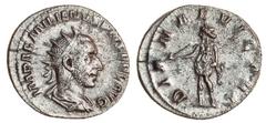 Ancient Coins Aemilian (AD 253), AR Antoninianus, radiate, draped and cuirassed bust right, rev. DIANAE VICTRI, Diana standing left, holding arrow and bow (RIC 2b; RSC 10), good very fine.