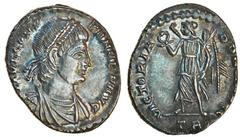 The East Harptree Hoard of 4th Century Silver Coins Constantius II (AD 337-361), AR Siliqua, 3.51g, Trier, 347-348, pearl-diademed, draped and cuirassed bust right, fl ivl constanti (sic?) p p avg, re