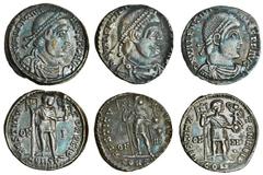 The East Harptree Hoard of 4th Century Silver Coins Valentinian I (AD 364-375), AR Siliqua, 1.84g, Arles, 364-367, pearl-diademed, draped and cuirassed bust right, d n valentini-anvs p f avg, rev. res