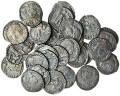 The East Harptree Hoard of 4th Century Silver Coins Valentinian I (AD 364-375), AR Siliqua (30), Lugdunum, 364-367, pearl-diademed, draped and cuirassed bust right, d n valentini-anvs p f avg, rev. re