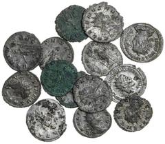 Ancient Coins-Roman Silver Third century Antoniniani from the Jimena Hoard (14), Trajan Decius (AD 249-51), radiate and draped bust right, rev. vberitas avg, Uberitas standing left, holding purse and 