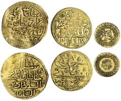 Islamic Coins Egypt, Ottoman, Mehmet III (1595-1603), Sultani, Misr, AH1003, Mahmud II (1730-54), Zeri Mahbub, AH1143 (KM 86), Turkey, Ottoman, Mahmud II (1808-39), gold Quarter-Cedid Mahmudiye, Qusta