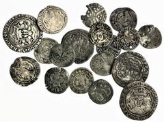 English Hammered Silver Medieval Hammered silver coins, a miscellany (18), including: Edward III (10), third 'Florin' coinage, Pennies, London (3); additionally, fourth coinage (7), Halfgroats (2) Lon