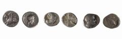 Thrace, Abdera (c.385-375 BC), AR Hemidrachm, 2.72g, griffin springing left, rev. head of young Dionysos right, wreathed with ivy, within linear square around which is MOAOPH, (May 410; SNG Cop 331; e