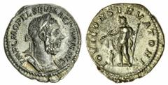Ancients - Roman Silver (x) Macrinus (217-218), AR Denarius, 3.28g, 12h, Rome, IMP C M OPEL SEV MACRINVS AVG, laureate, draped and cuirassed bust right, rev. IOVI CONSERVATORI, Jupiter standing left, 