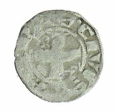 COINS OF MEDIEVAL FRANCE. PROPERTY OF A GENTLEMAN France, Philip II (1180-1223), Ar Denier, Déols (1206-07), 0.76g (Deplussy 178), double struck on reverse, edge chipped, fine; with AR Denier, Paris (