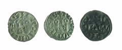 COINS OF MEDIEVAL FRANCE. PROPERTY OF A GENTLEMAN France, Provincial Coinage, Poitiers, Alphonse de France (1241-1271), one AR Denier and two AR Denier Tournois (Duplessy 929, 931), first about fine w