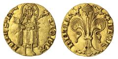 THE HISTORICALLY IMPORTANT 'BUCHAN' ROYAL VISIT GOLD MEDAL (x) Italy, Florence (1252-1452), Florin d'Or, 1341, 9th Emission, + FLOR-ENTIA, fleur-de-lis, rev. S. IOHA-NNES. B (fish), St. John the Bapti