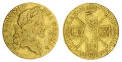CHARLES II (1660-1685) The Remarkable "Ellerby Area" Hoard of English Gold Coins (1610-1727) | Charles II (1660-1685), Guinea, 1667, third laureate head right, King's nose points to R, rev. stops afte
