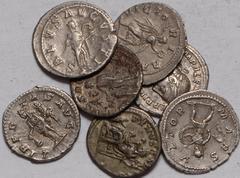 Ancient Coins Roman, Silver Denarii (7), Elagabalus, Julia Soaemias, Severus Alexander, (3), Maximinus I; Gordian III, generally very fine (7)