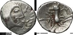 Celtic coinage, Iceni, silver unit, early ‘Celticised’ head r., rev. horse r. (S.433; vA.794), good fine £80-120