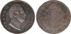 Indian Coins India, East India Company, William IV, silver restrike proof rupee, 1835C, WILLIAM IIII, KING, bare head r., rev. EAST INDIA COMPANY, value within wreath, date below (SW.1.43), certified 