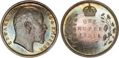 Indian Coins India, Edward VII, silver original matte proof rupee, 1903C, EDWARD VII KING & EMPEROR, bare head r., rev. crowned value and country foliage either side, date below (SW.7.16), certified a