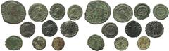 Ancient Coins Roman Imperial Coinage (10): Valens, AE3, SECVRITAS REPVBLICAE; Gratian, AE3, SECVRITAS REPVBLICAE; Valentinian II, AE4, VOT V MVLT X; Theodosius I (4): REPARATIO REIPVB; SECVRITAS REPVB
