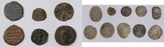 Islamic Coins Islamic, assorted silver and bronze, Ayyubid silver dirhams (12); Bahri Mamluk, silver dirham (16), Artuqid of Mardin, silver dirham (8); together with Zangid and Artuqid bronze (5); and