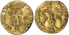 FRANCE. VIENNOIS. Charles V, 1349-1364. Florin, n.d. Very Fine. Florin, n.d. Florentine design with standing St. John the Baptist. Rv. Fleur de lis, legend KROL. DPhS. V. Fr.427. 20 x 19mm, 3.3 grams.